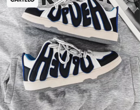 卡帝乐鳄鱼男鞋潮流百搭运动鞋字母ins小众...