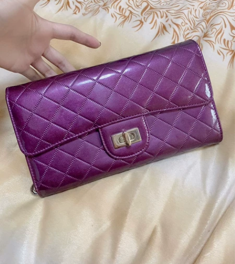 品牌女包，没用过，魅力紫色！手拿真的很高级...