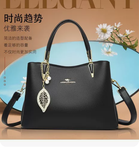 袋鼠专柜真皮包包2023新款时尚女包大气送...