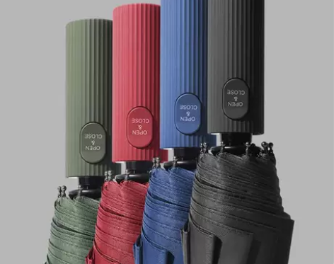 黑胶十骨自动伞配色手柄商务男士伞大号全自动...