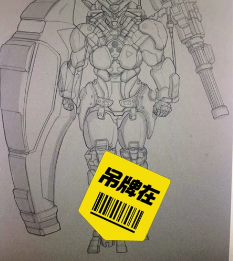 ＜谷仓的猫头鹰＞原创手绘 科幻定制 机械元...