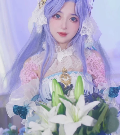 大乔挚爱花嫁cos服全套含假发送配饰全新包...