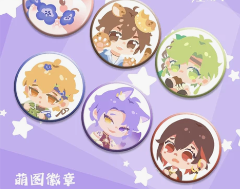 狂欢奥利文 游戏新世界周边徽章八云玖夜伊得...