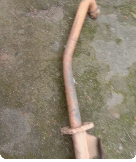 五羊本田弯梁车125C－原装拆车排气通无漏...