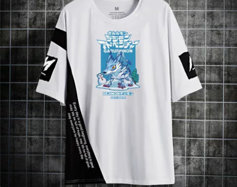 数码宝贝暴龙兽动漫迪路兽ins亚古兽短袖t...