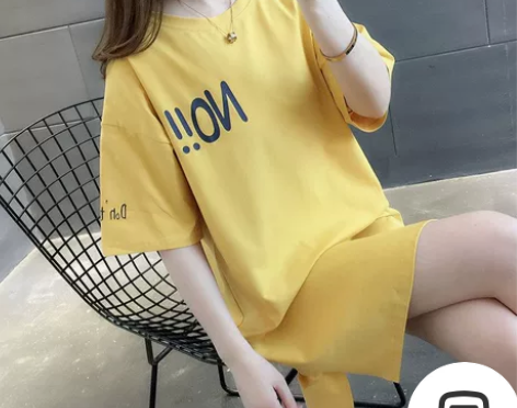 100%纯棉中长款t恤女装夏季2023新款...