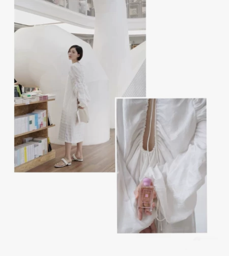 设计师品牌IMMI19春夏泡泡袖奶奶裙 颜...