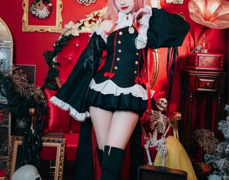 克鲁鲁cos服只试穿有轻微穿着痕迹加假发1...