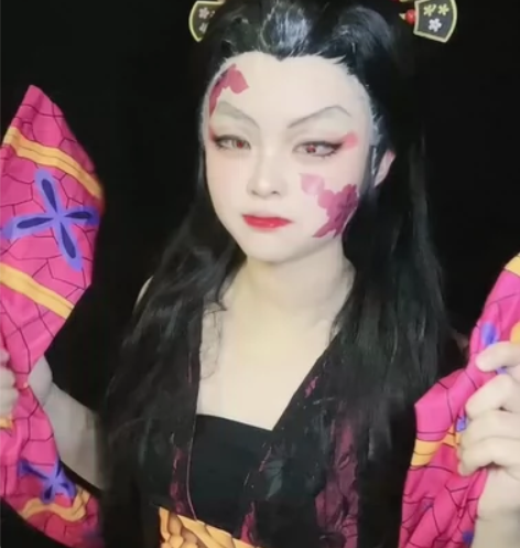 【出/换】鬼灭之刃上弦六堕姬cos服 假发...