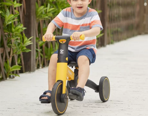 Hape二合一儿童平衡车三轮车宝宝玩具滑行...