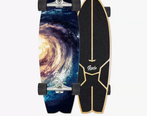 Geele陆地冲浪板CX4燕鱼尾款初学者滑雪练习板模拟冲浪免...