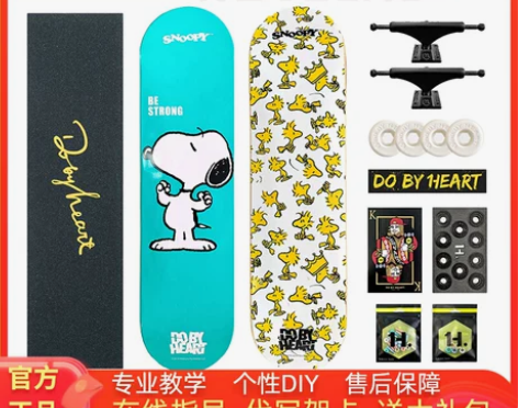 DBH PRO X 史努比联名款滑板套装青...