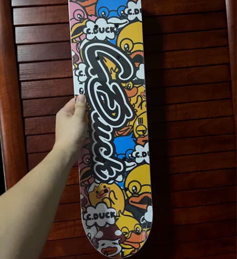 【全新包邮】C.DUCK小黄鸭儿童滑板专业...