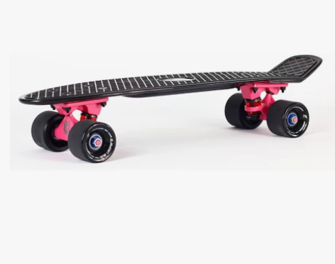 专业初学者滑板 一豹F1小鱼板塑料香蕉板黑...