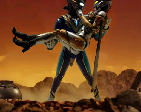 卡尔蜜拉迪迦奥特真骨雕极恶贝利亚艾克斯赛罗...