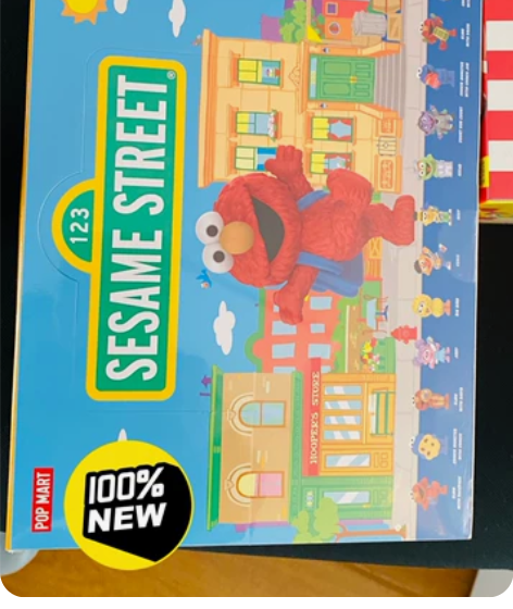 泡泡玛特芝麻街基础系列手办盲盒创意礼物桌面...