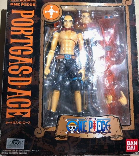 海贼王 万代 超可动火拳艾斯 火焰配件没了...