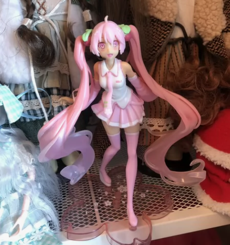 初音未来公主装饰樱花初音景品手办pvc模型...