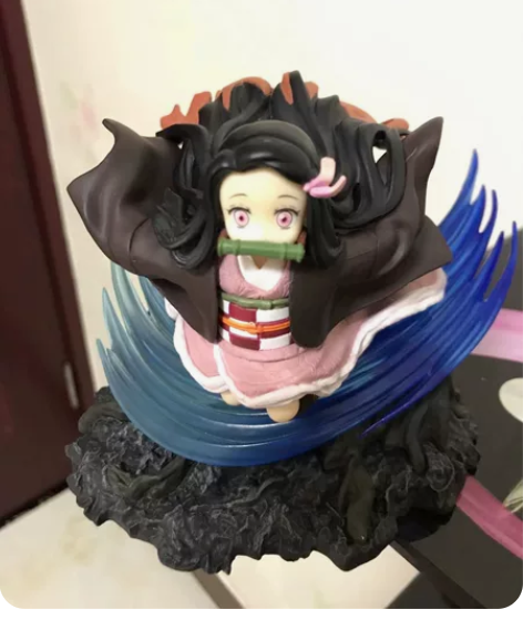 万代正版的鬼灭之刃灶门弥豆子手办，今天收到...
