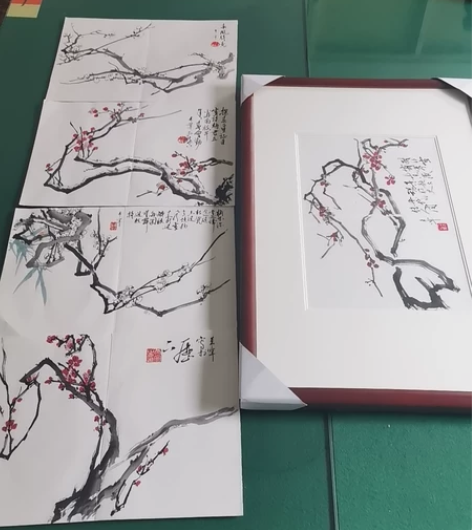 于希宁《梅花系列》秋展流拍作品 40*28...