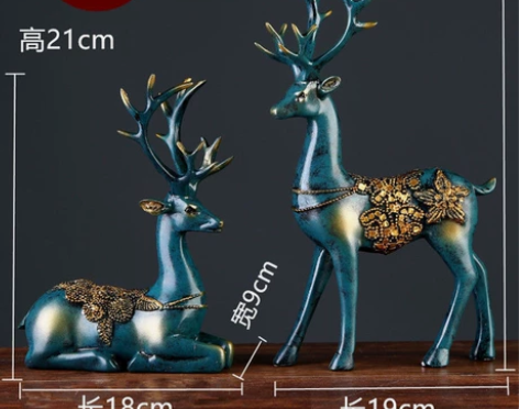 #节后鱼生#【捡漏】全新包邮麋鹿摆件北欧风...