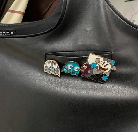 万代BANDAI NAMCO吃豆人徽章和风...