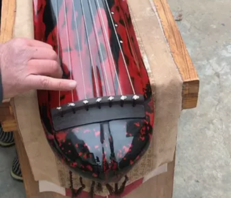 纯生漆古琴杉木桐木生漆蕉叶式纯手工，瑕疵，...