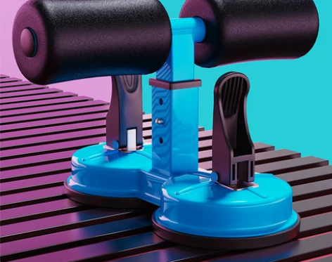 仰卧起坐辅助器家用女健身器材腹肌锻炼瘦肚子收腹健腹器吸盘式 ...