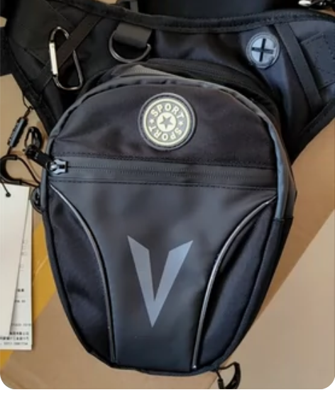 骑士摩托车腿包骑行包机车斜挎包男腰包外送跨...