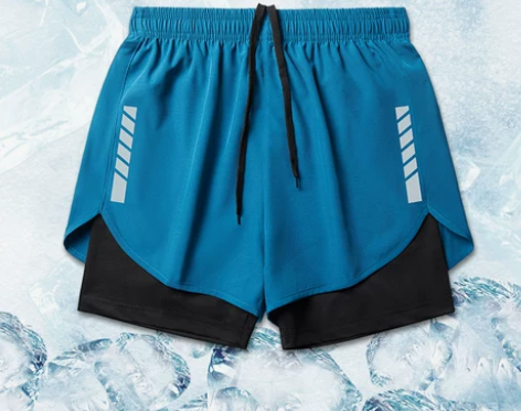 跑步短裤男运动马拉松田径美式夏季速干内衬假...