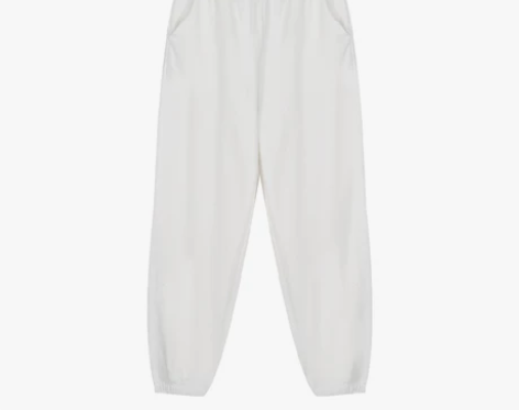 运动休闲卫裤女春秋2022年新款白色高腰宽...