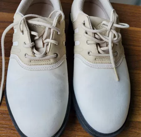 Adidas阿迪达斯女士高尔夫球鞋,九成新...