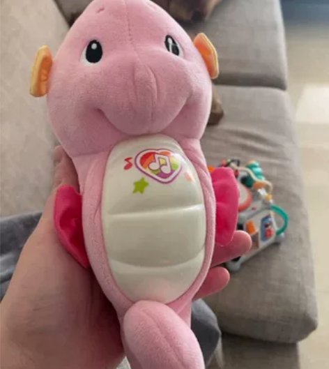 【38活动价】费雪声光安抚玩偶小海马 胎教...