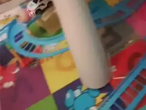 轨道车,带电池,轨道车玩具,几乎全新,买就...