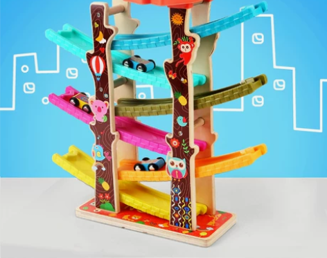 纽奇趣味轨道滑翔车2岁宝宝玩具小汽车男孩儿...