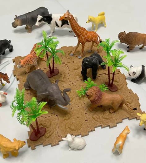 【全新没拆过】nukied纽奇儿童仿真动物...