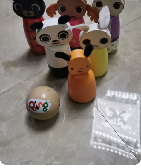 木制保龄球，外壳没有掉了，不议价不包邮，便...