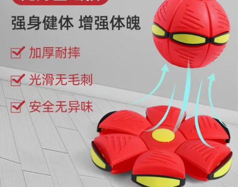 抖音弹力踩踩球魔幻飞碟球脚踩变形球益智儿童...