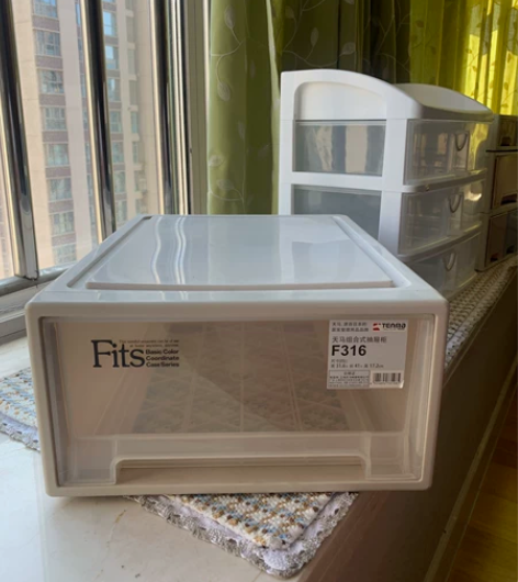 日本tenma天马株式会社抽屉式收纳箱特大...