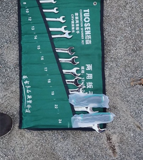 拓森五金工具10件12件镜面开口梅花扳手1...