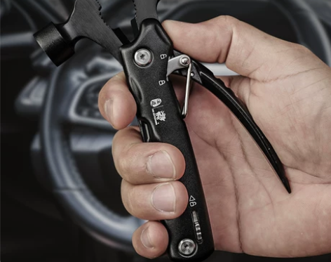 【WE装备库】汉道车载应急工具安全锤自救破...