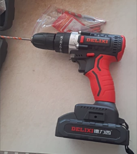 急售全新德力西无刷锂电钻充电式电钻家用工业...