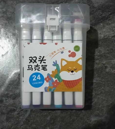 全新,24色的双头马克笔,15元带走,不议...