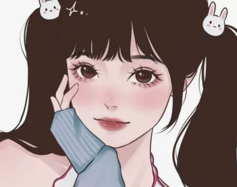 墨瞳风手绘头像真人照片写实风情侣韩系墨风漫...