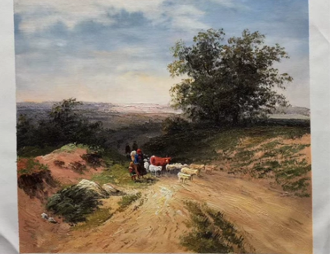 刈麦者,古典油画,5060,非常大气漂亮,...