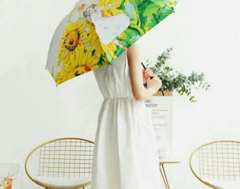 全新羚羊早安手绘晴雨两用伞，18种花色可选...