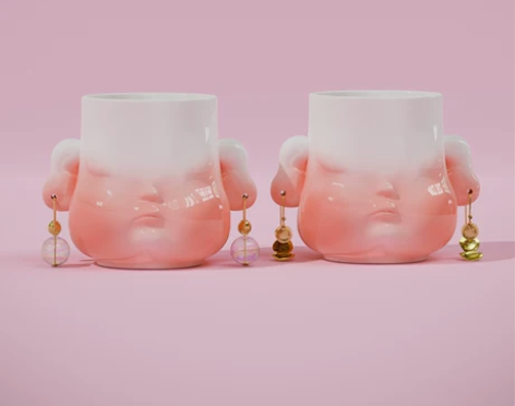 陶瓷马克杯女送闺蜜女朋友水杯创意超萌可爱生...