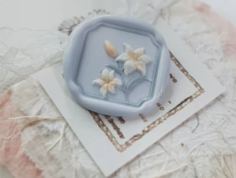 Facula 百合鸢尾 原创设计创意小花浮...