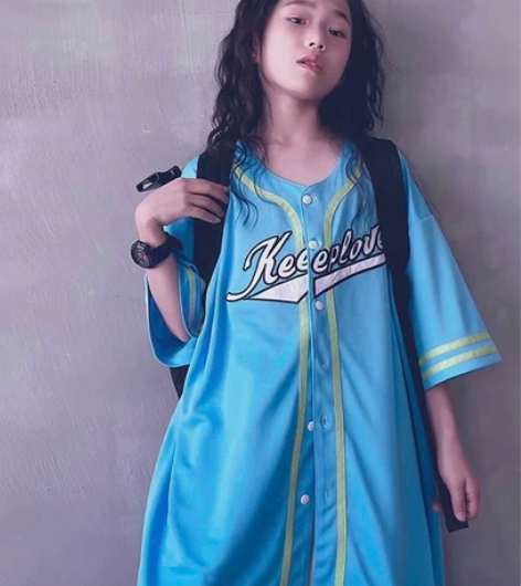 冷大娘定制 儿童薄款嘻哈棒球开衫～ 130...