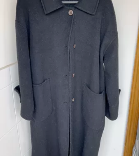 Berry喜你而欢大庞定制双面呢大衣长款外...